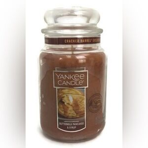 NEW Yankee Candle Buttermilk Pancakes & Syrup Cracker Barrel Large Candle 22 oz
